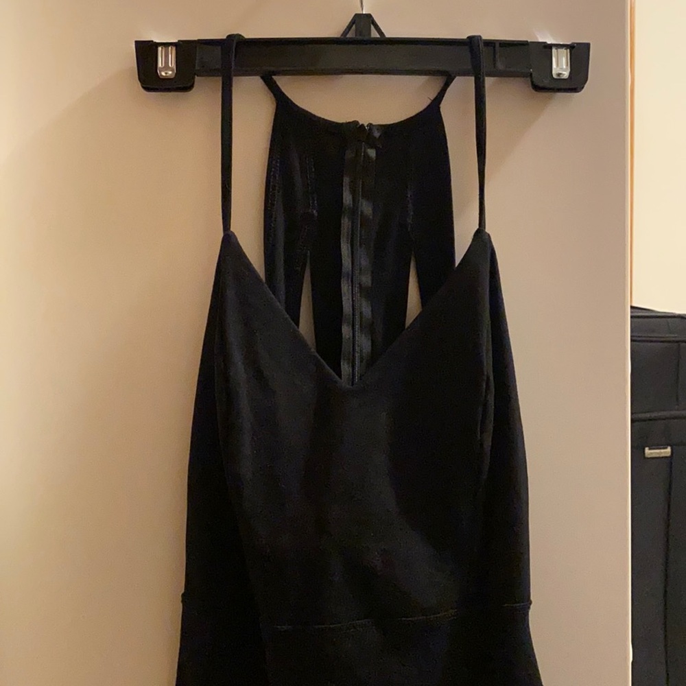 SOLEMIO LA- bodycon black dress with cutouts, size small